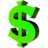 Green Dollar Icon